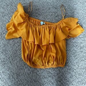 Yellow Crop Top